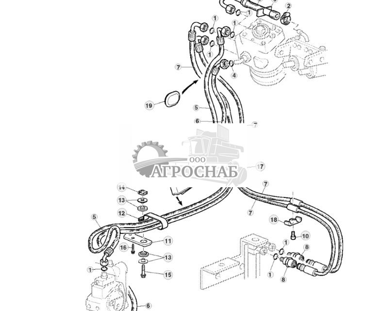 МАСЛОПРОВОДЫ ГИДРОСТАТИЧЕСКОЙ СИСТЕМЫ РУЛЕВОГО УПРАВЛЕНИЯ - ST209091 115.jpg